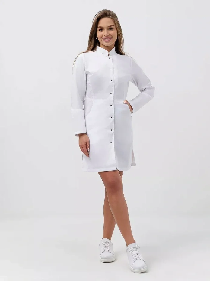 Халат женский "Стиль" белый - фото 14