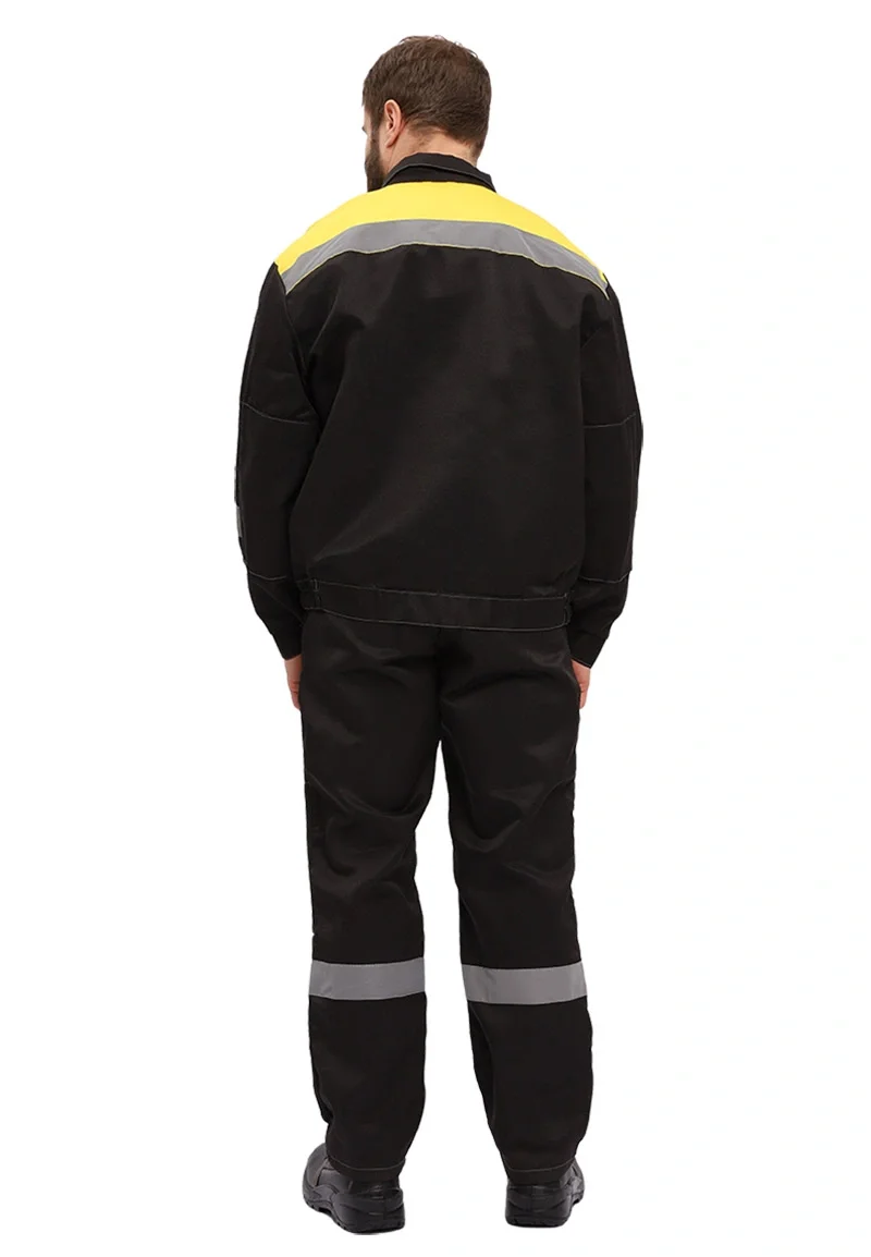 Костюм рабочий "Легион" черный/желтый - фото 3