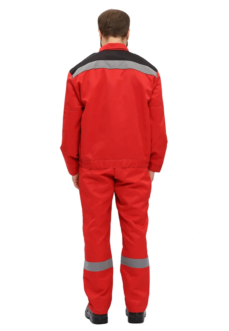 Костюм рабочий "Легион" красный/черный - фото 3