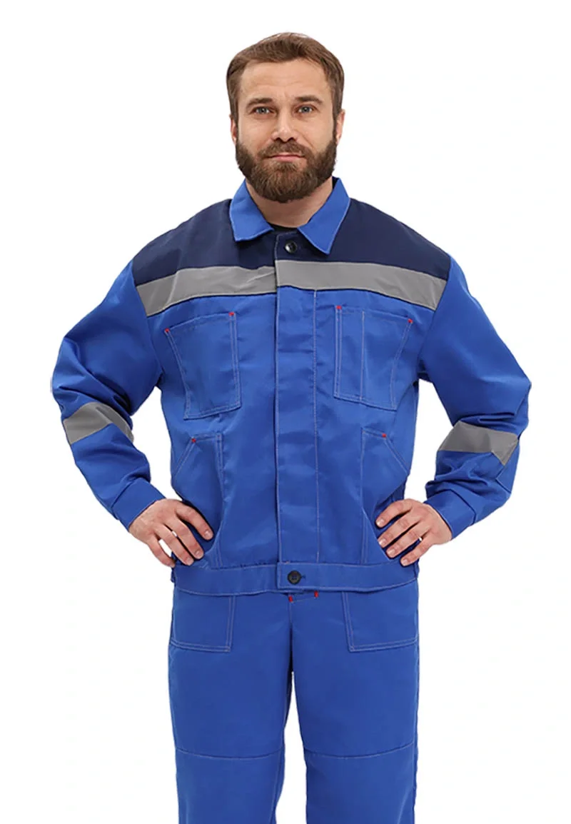 Костюм рабочий "Легион" василек/т.синий - фото 1