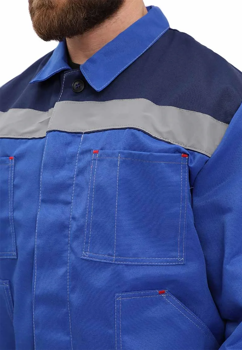 Костюм рабочий "Легион" василек/т.синий - фото 8