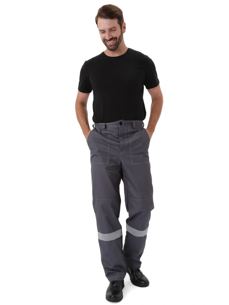 Костюм "УДАРНИК" куртка/брюки Т.СЕРЫЙ/КРАСНЫЙ - фото 14