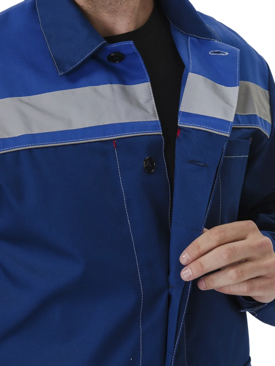 Костюм "УДАРНИК" куртка/брюки Т.СИНИЙ/ВАСИЛЁК - фото 7