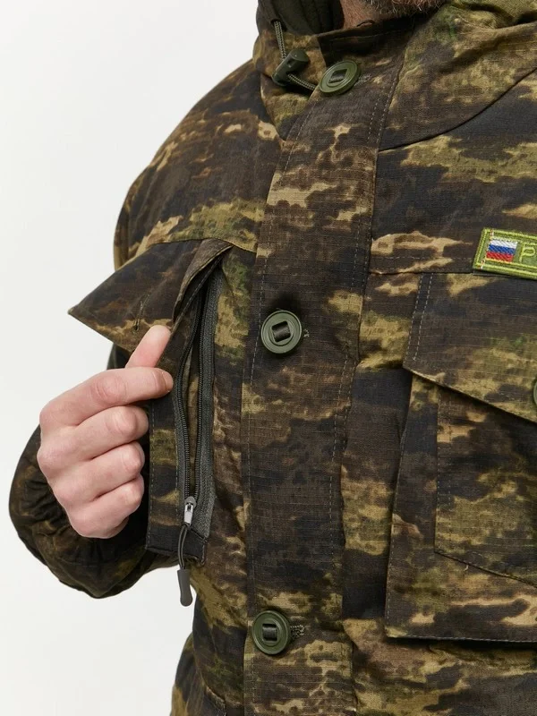 Костюм ГОРКА-8 C1MG0813, Рипстоп, зима, цвет Зеленый Тигр - фото 16