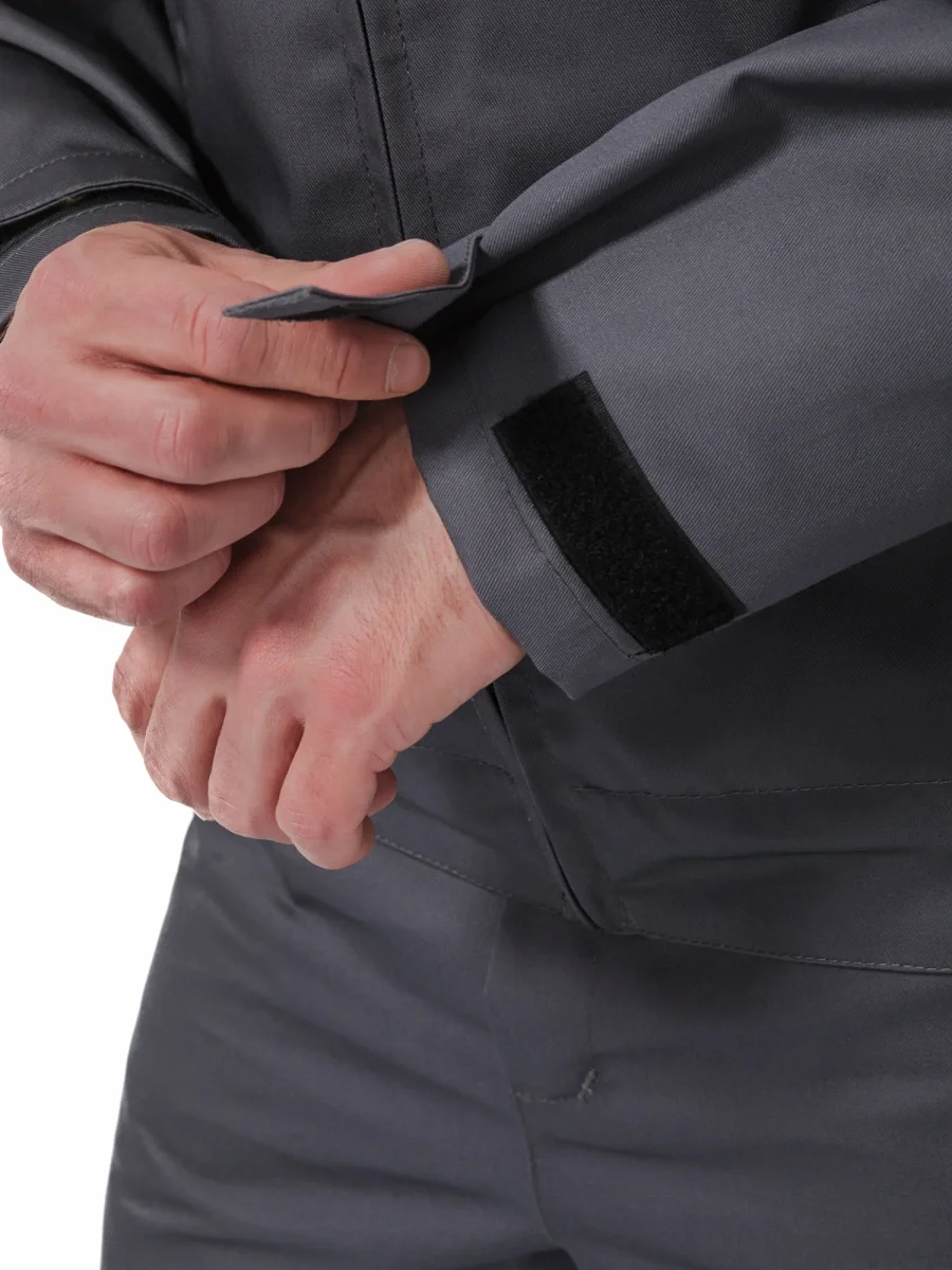 Костюм "МЕГА" куртка/полукомбинезон, цвет: Т.СЕРЫЙ/ЧЕРНЫЙ/КРАСНЫЙ - фото 8