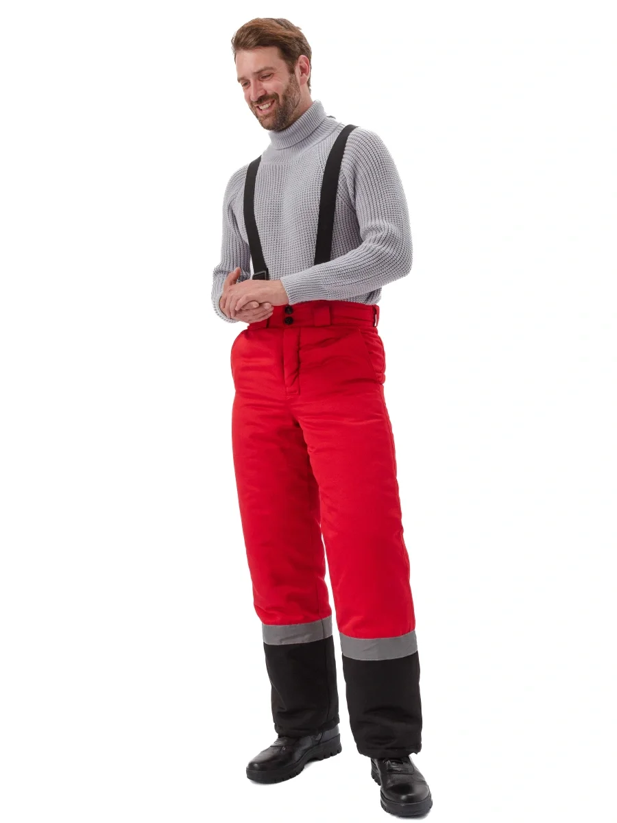 Костюм зимний "ЗИМНИК" куртка/брюки, цвет: красный/черный - фото 5