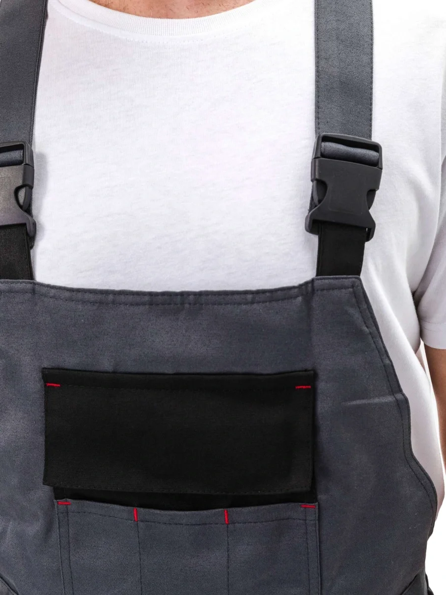 Костюм "РЕСПЕКТ" куртка/полукомб. цвет: СЕРЫЙ/ЧЕРНЫЙ - фото 13