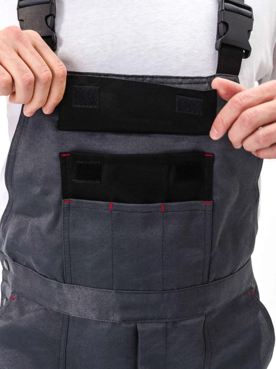 Костюм "РЕСПЕКТ" куртка/полукомб. цвет: СЕРЫЙ/ЧЕРНЫЙ - фото 14