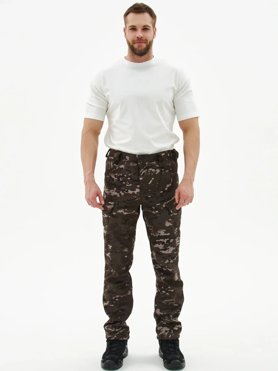 Костюм "ВЕПРЬ" куртка/брюки, цвет: кмф "Мультикам черный", ткань: Полофлис - фото 4