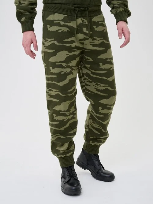 Костюм ВЯЗАНЫЙ C1MS0501, зима, цвет Зеленый - фото 3