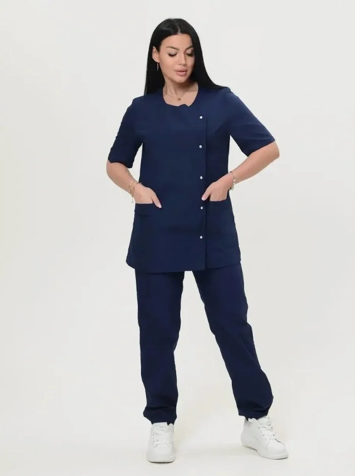 Костюм женский "Адель" т.-синий - фото 6