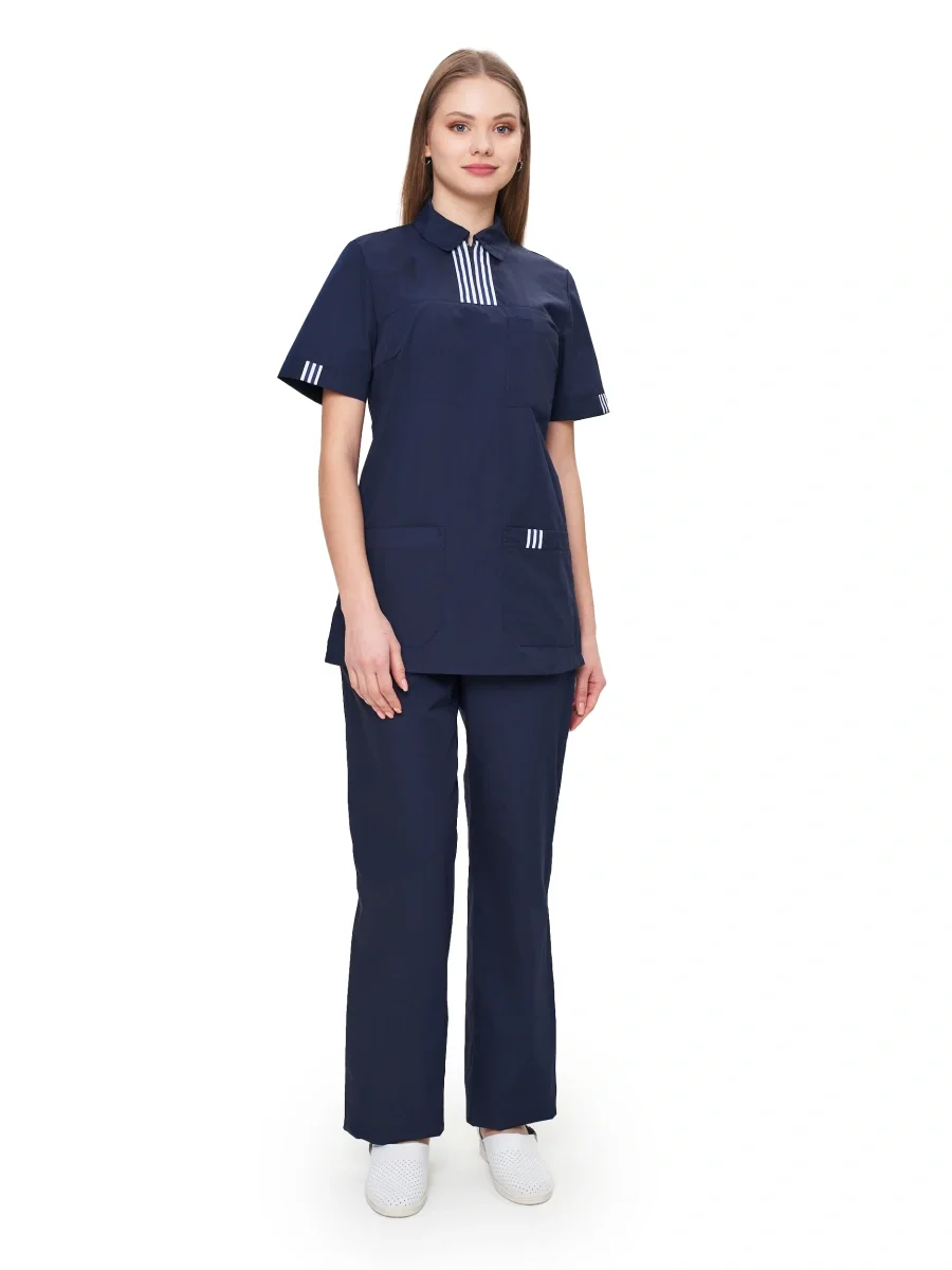 Костюм женский "Эра" т-синий - фото 2