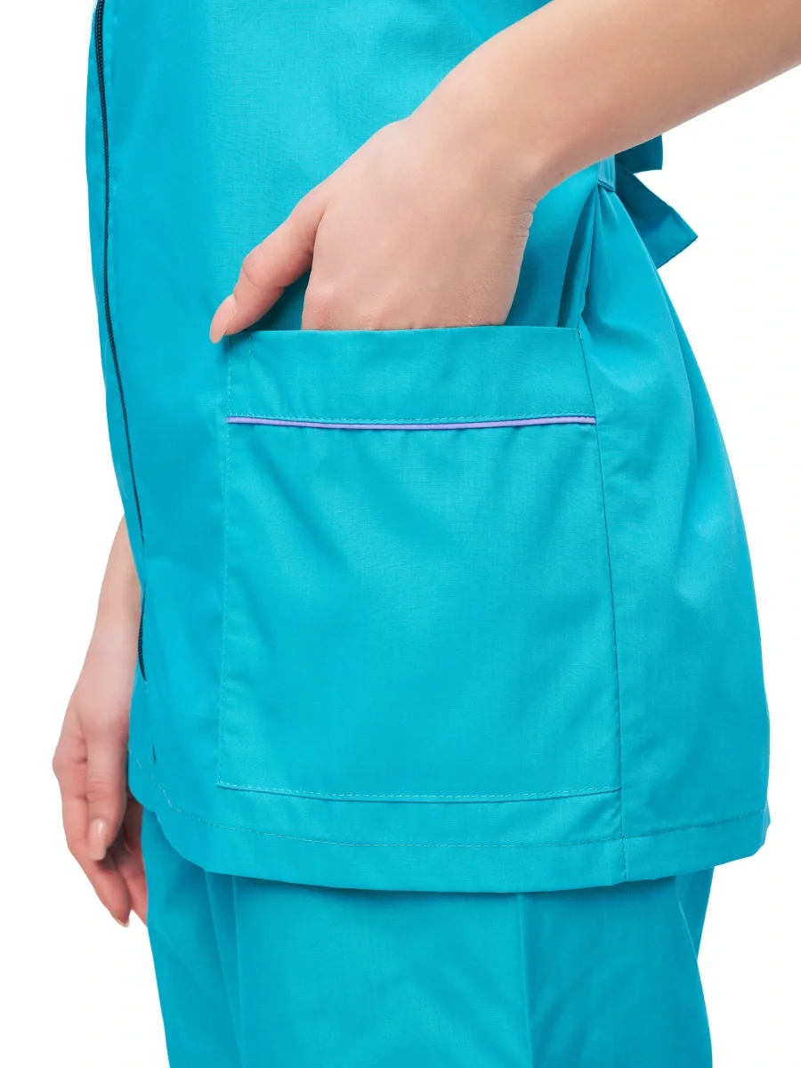 Костюм женский "Глория" бирюзовый с сиреневым - фото 6