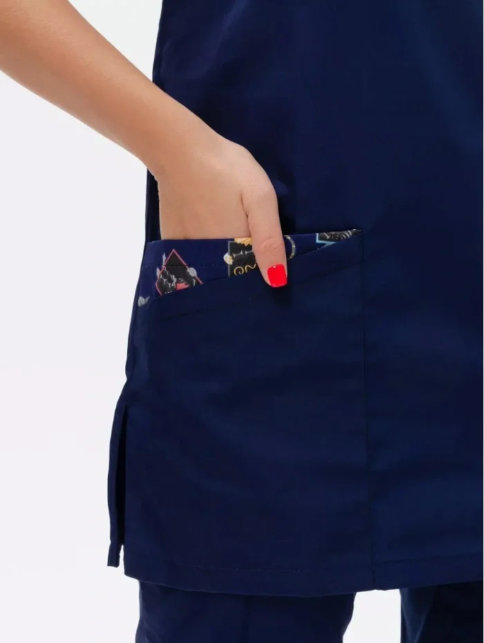 Костюм женский "Котики" т.-синий - фото 14