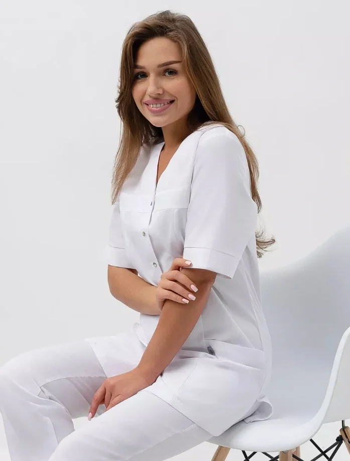 Костюм женский "Магнолия" белый - фото 15