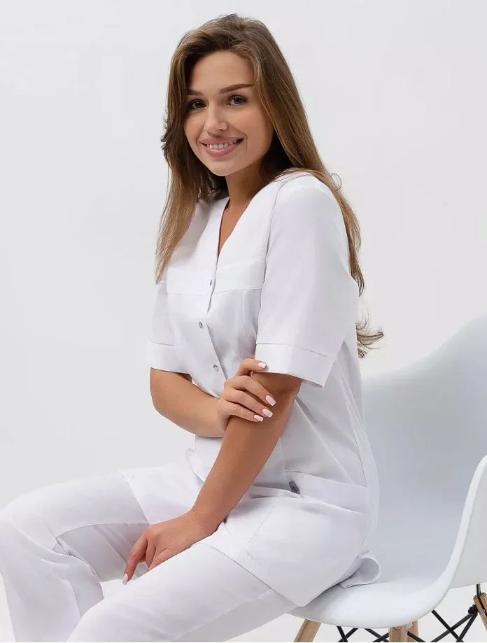 Костюм женский "Магнолия" белый - фото 16