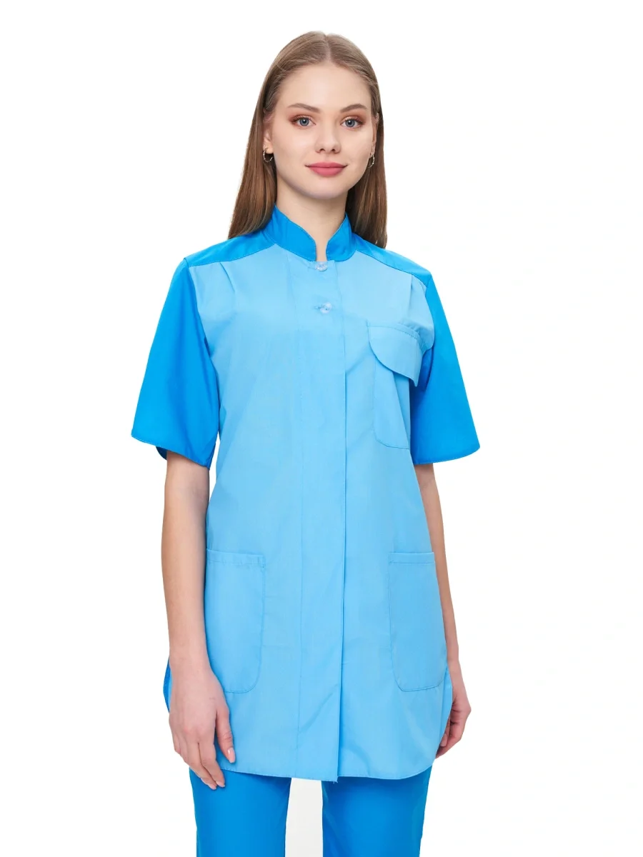 Костюм женский "Октава" голубой со св-голубым - фото 1