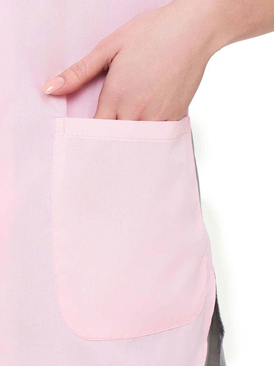 Костюм женский "Октава" серый с розовым - фото 5