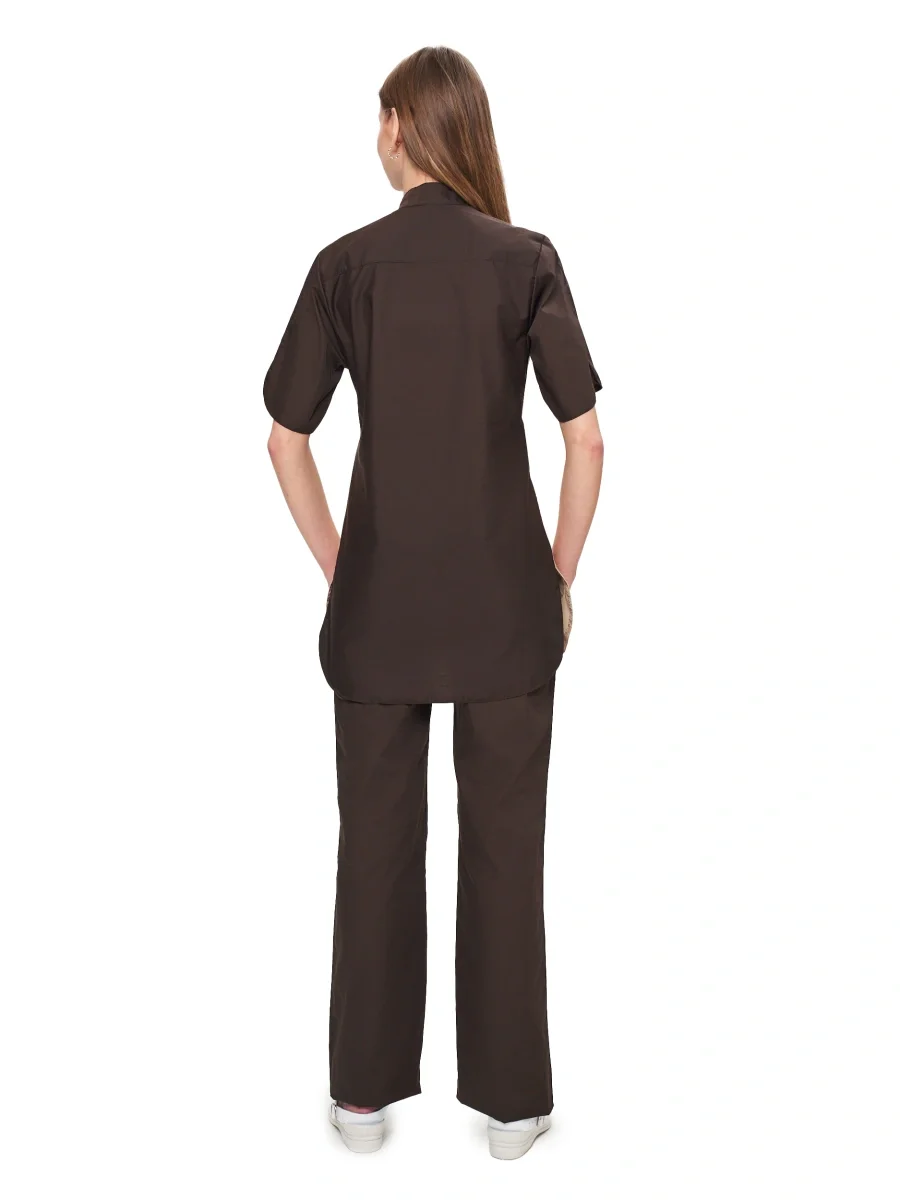 Костюм женский "Октава" шоколад / бежевый - фото 3