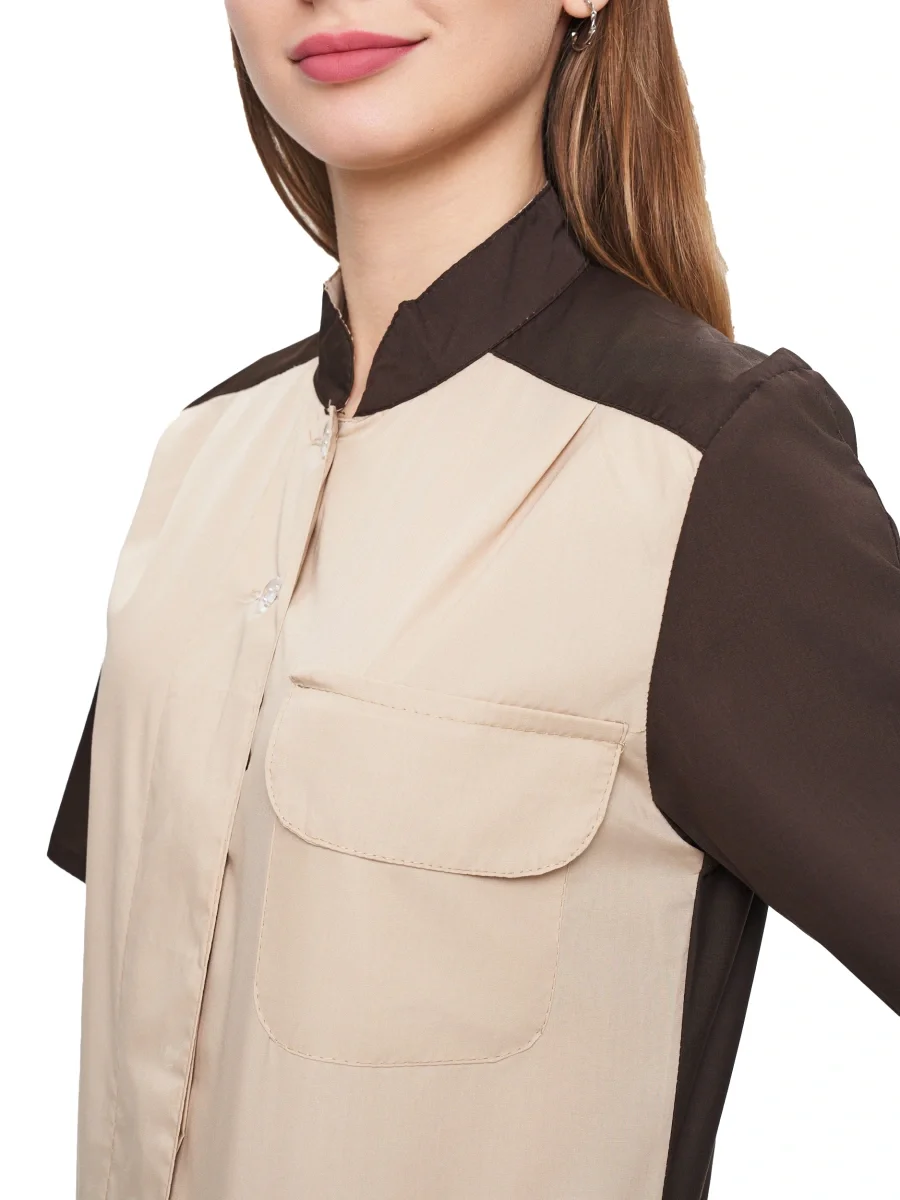 Костюм женский "Октава" шоколад / бежевый - фото 4