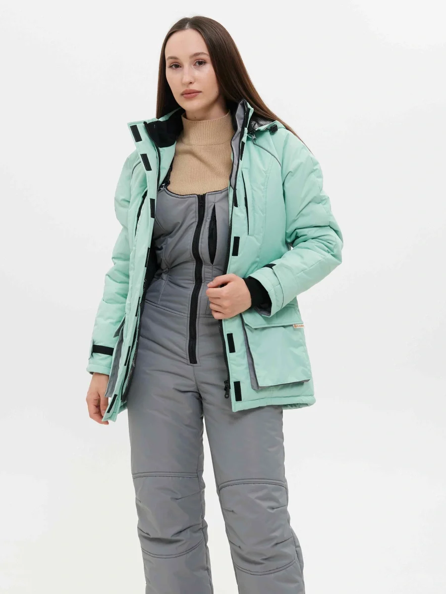 Костюм женский зимний АДЕЛЬ КЗ-07 (SPECI.ALL) мятный - фото 2