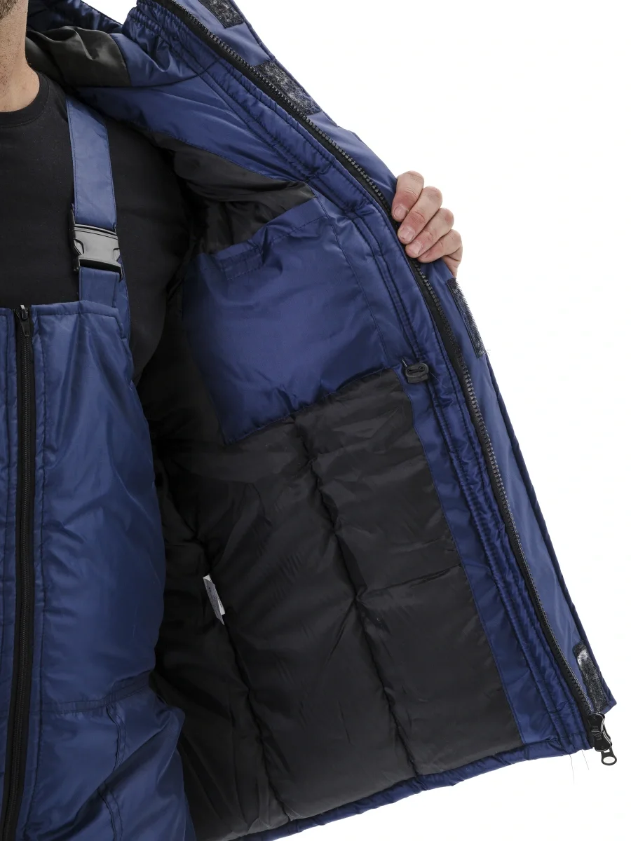 Костюм зимний "Скандин-СОП" куртка/полукомб. цвет: т.синий/василек - фото 14