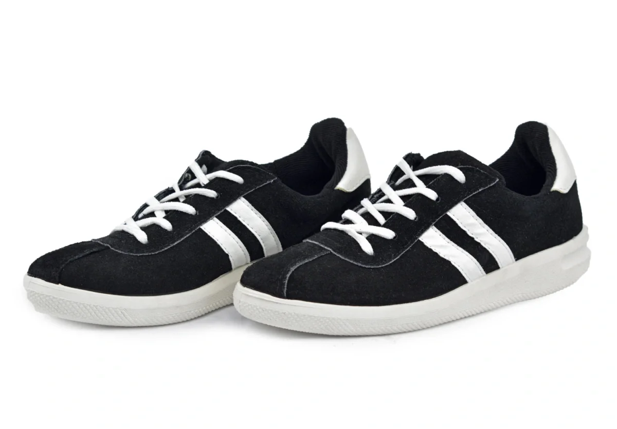 Кроссовки кожаные - фото 1