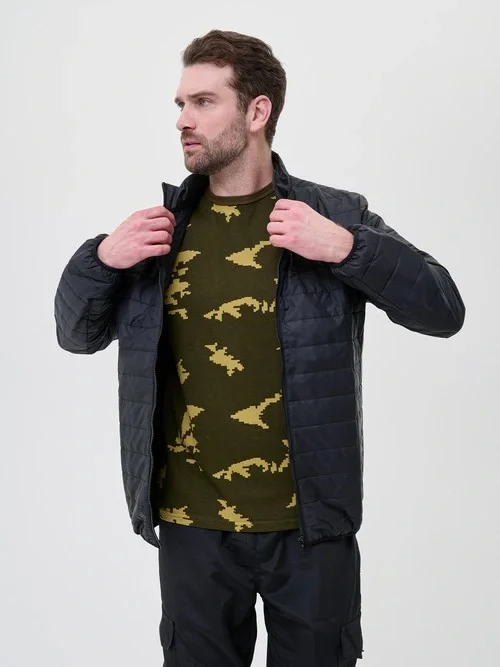 Куртка БОМБЕР C2MО0101, демисезон, цвет черный - фото 6