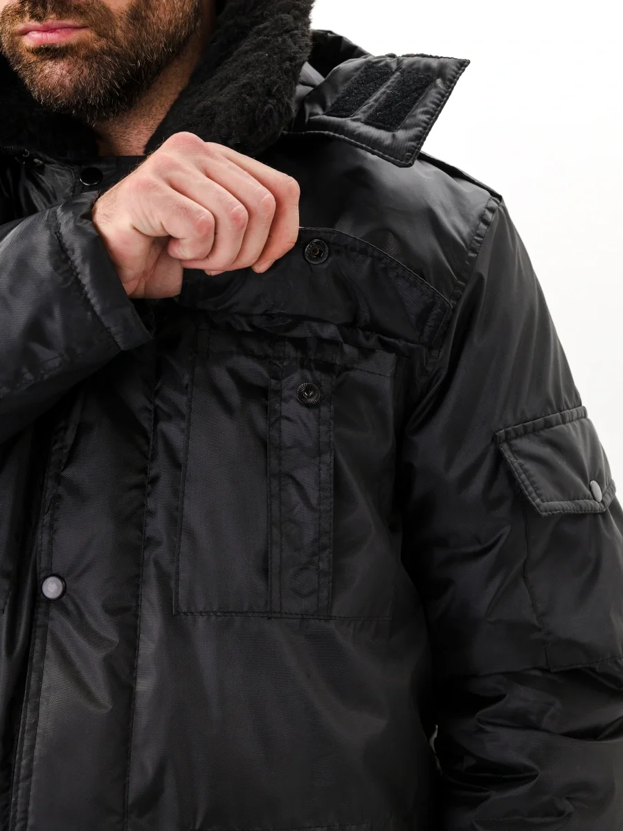 Мужская черная куртка охранника - фото 10