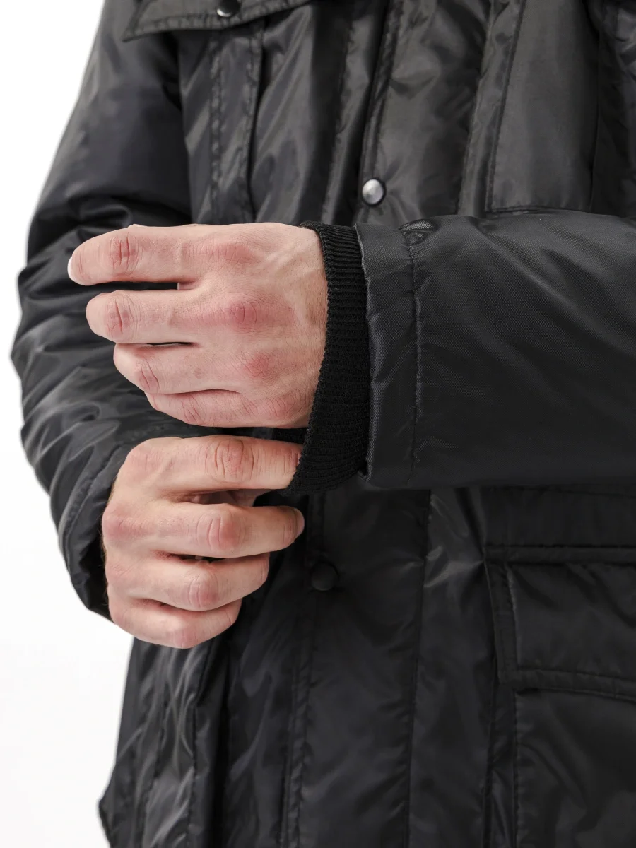 Мужская черная куртка охранника - фото 13
