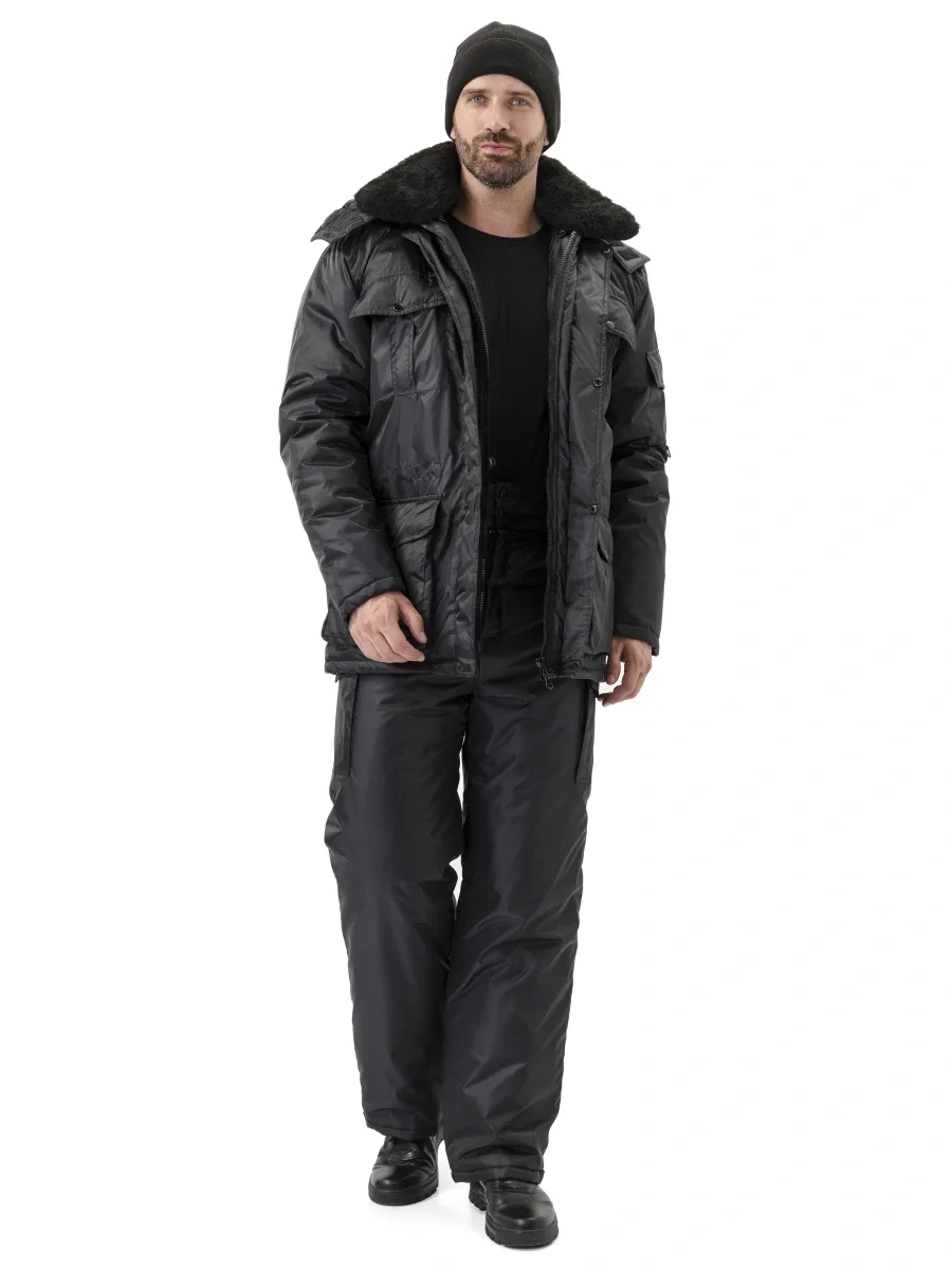 Мужская черная куртка охранника - фото 5