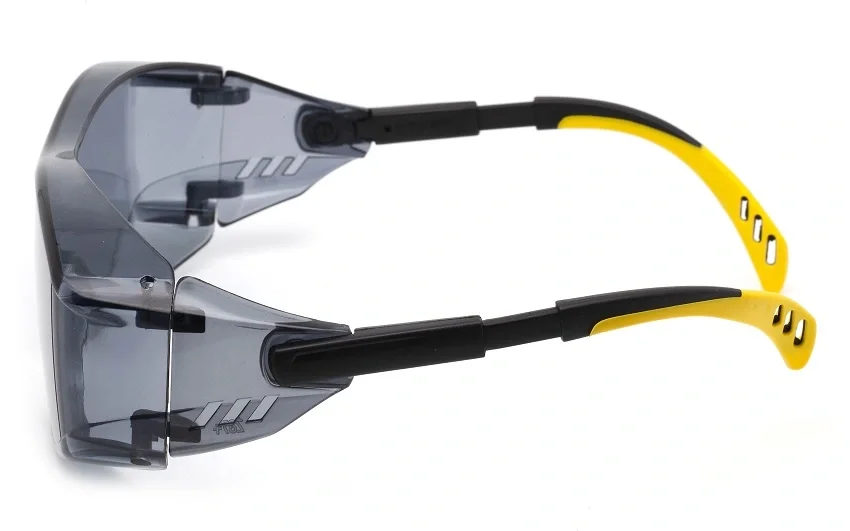 Очки защитные открытые поликарбонатные ЕЛАНПЛАСТ ПРАКТИК дымчатые KN (ОЧК303KN) - фото 3