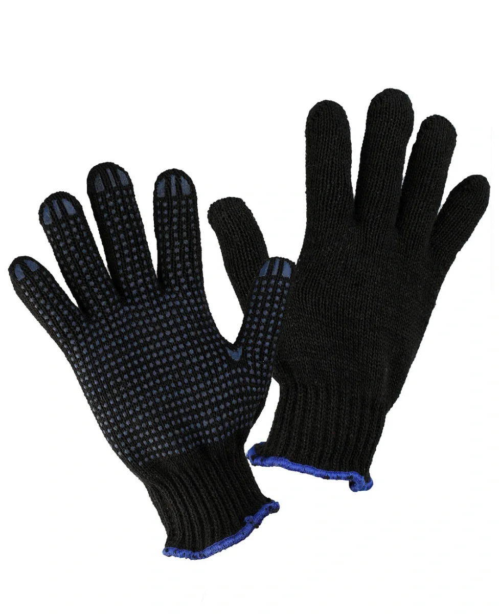 Перчатки П/Ш двойные ПВХ-точка - фото 2