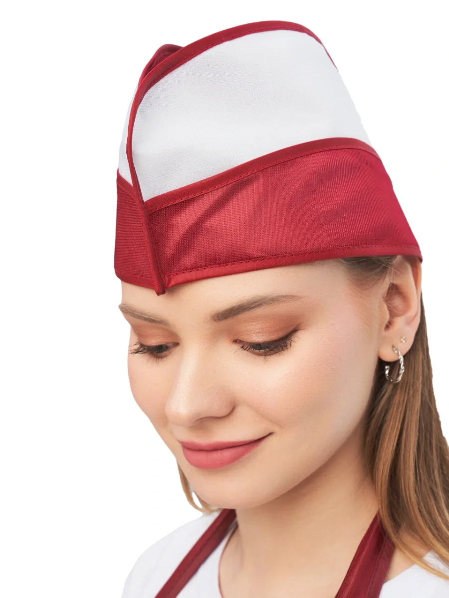 Пилотка нейлоновая бордовая РАСПРОДАЖА 40% - фото 3