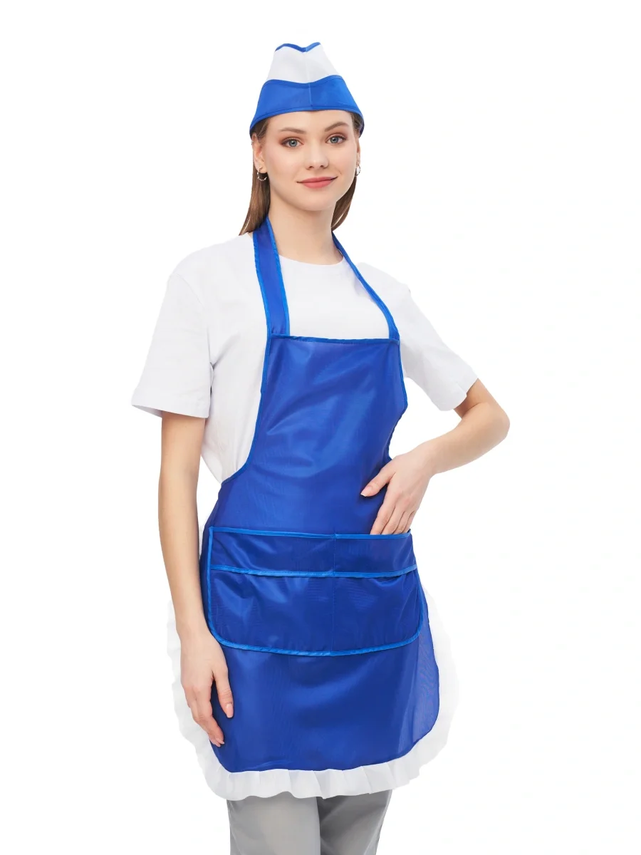 Пилотка нейлоновая васильковая РАСПРОДАЖА 40% - фото 4