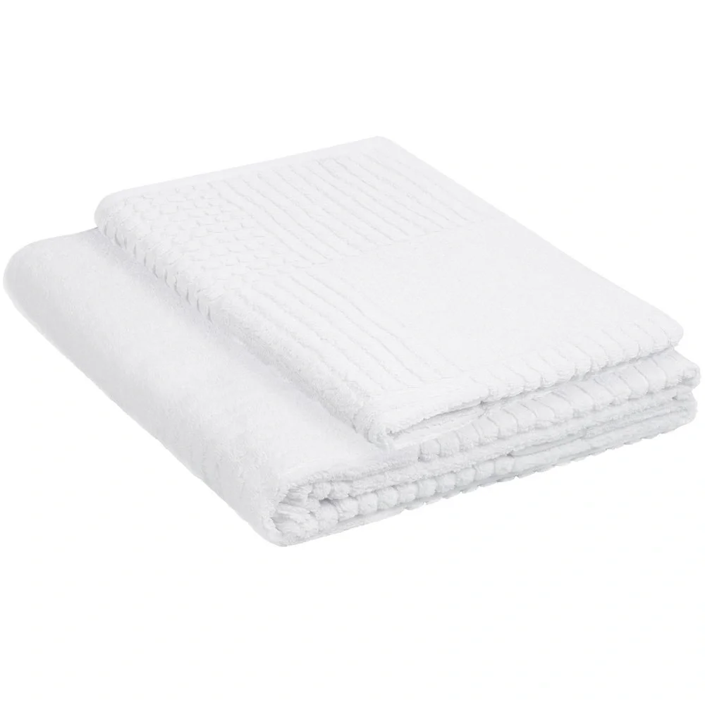 Полотенце Farbe, большое, белое 70х140 см - фото 6