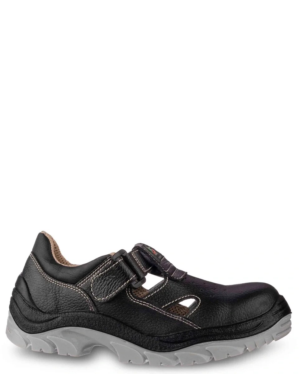 Полуботинки кожаные с перфорацией РЕДГРЕЙ ПУ/ТПУ, металлический подносок - фото 2