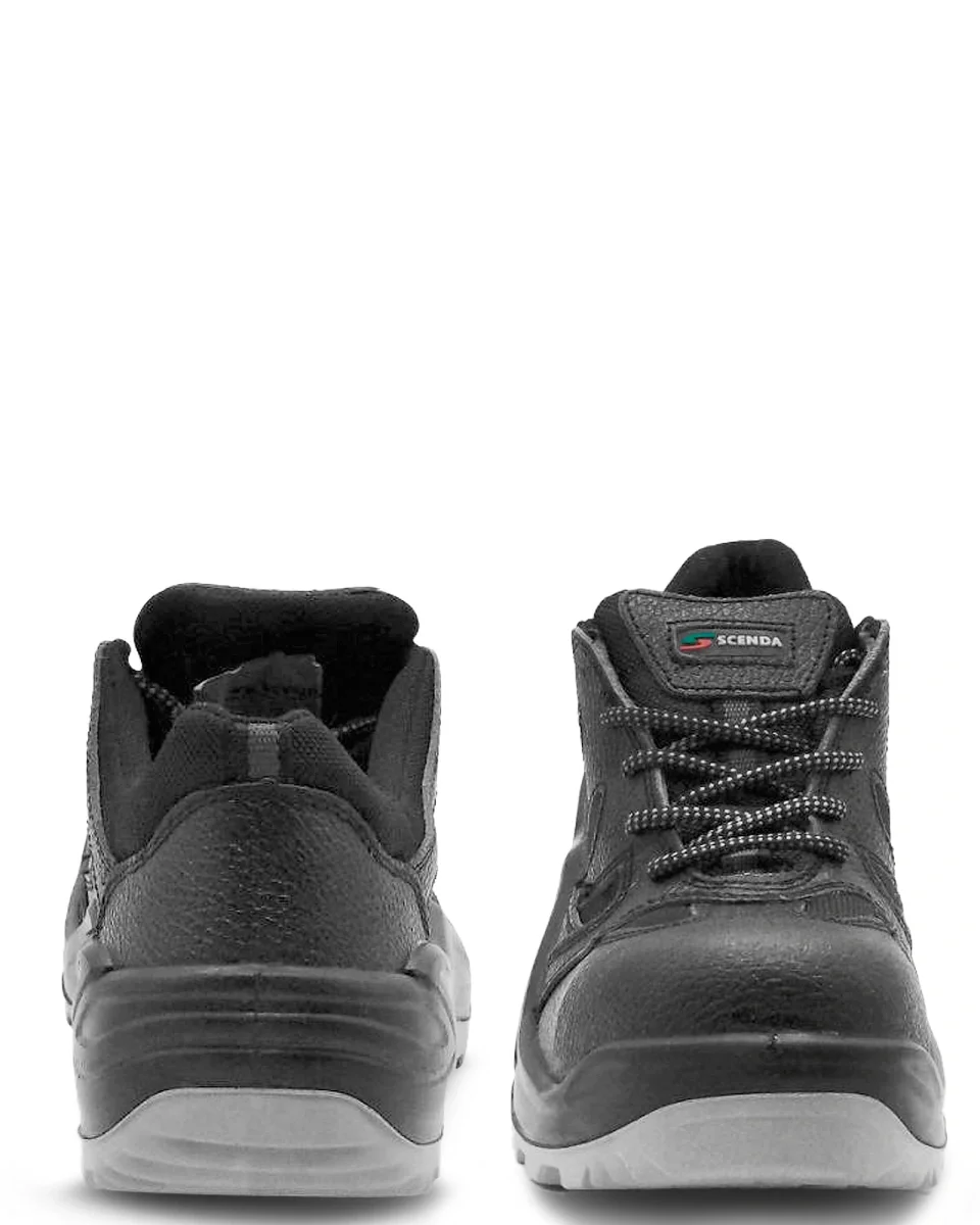 Полуботинки (кроссовки) "ТЕХНИК" нат.кожа/текстиль, цвет: черный - фото 4