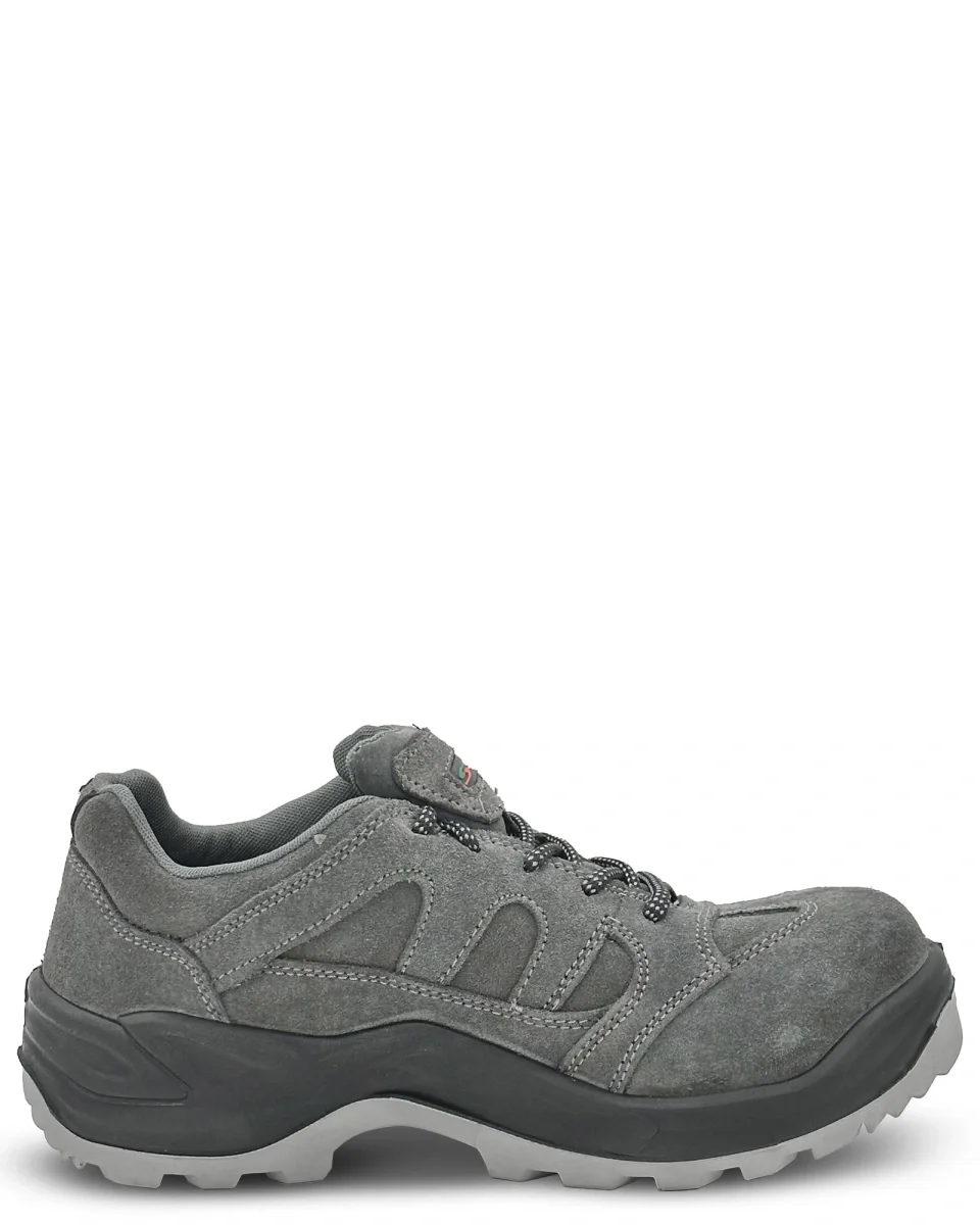 Полуботинки (кроссовки) "ТЕХНИК" нат.кожа/текстиль, цвет: серый - фото 2