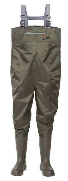 Полукомбинезон рыбацкий ЭВА/ТЭП + Нейлон ПЕРЕКАТ (TORVI) мужской, утепленный, оливковый - фото 1