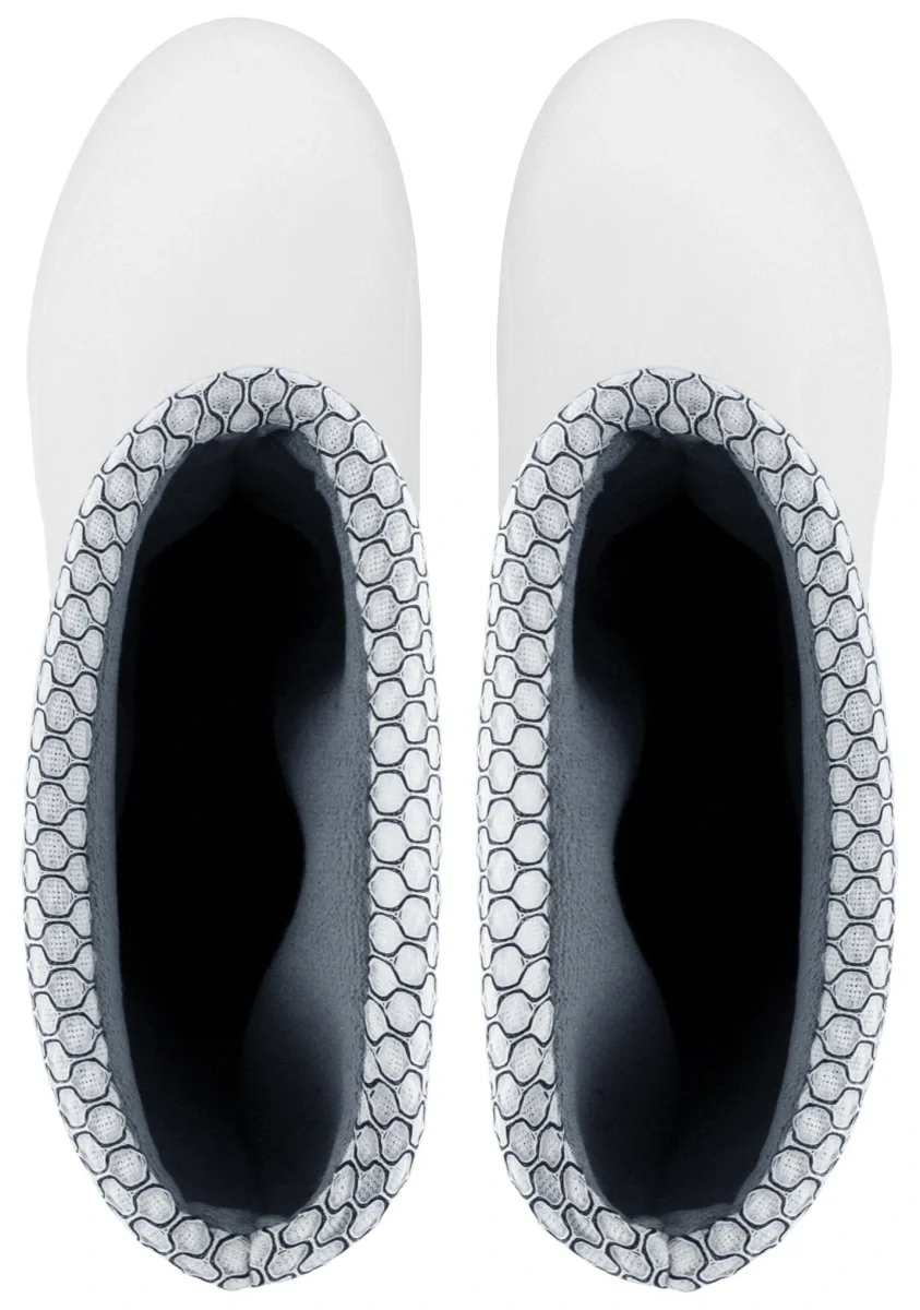 Полусапоги ЭВА ВИКТОРИЯ (ЖАНЕТТ) женские, утепленные (флис), белые - фото 3