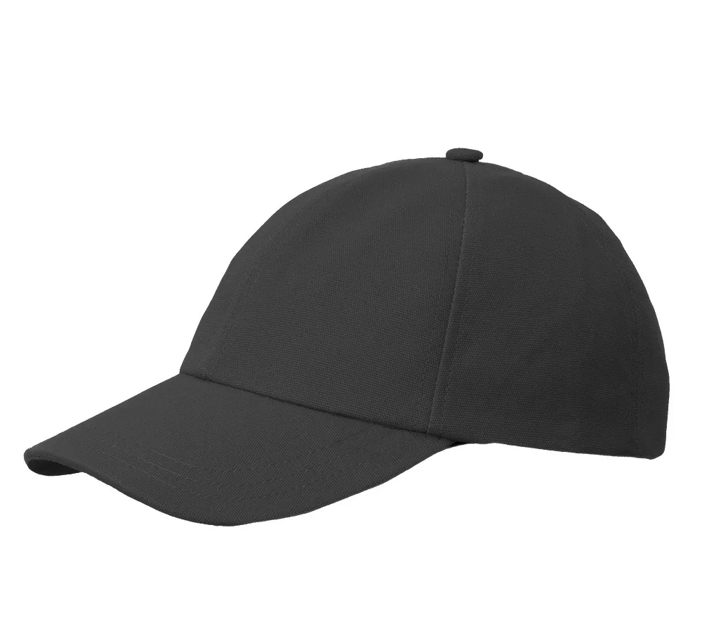 Бейсболка чёрная с жестким козырьком - фото 1