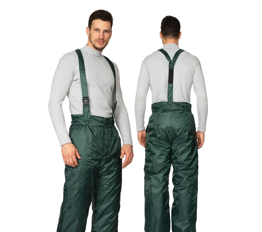 Брюки мужские утеплённые "Мастер" зелёные - фото 1