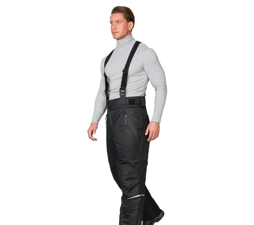 Брюки мужские утеплённые "Сюрвейер" чёрные - фото 3