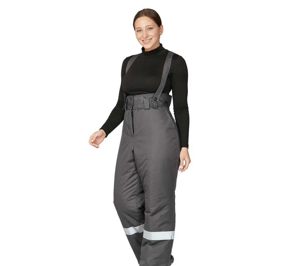 Брюки женские утеплённые "Онега" серые - фото 4