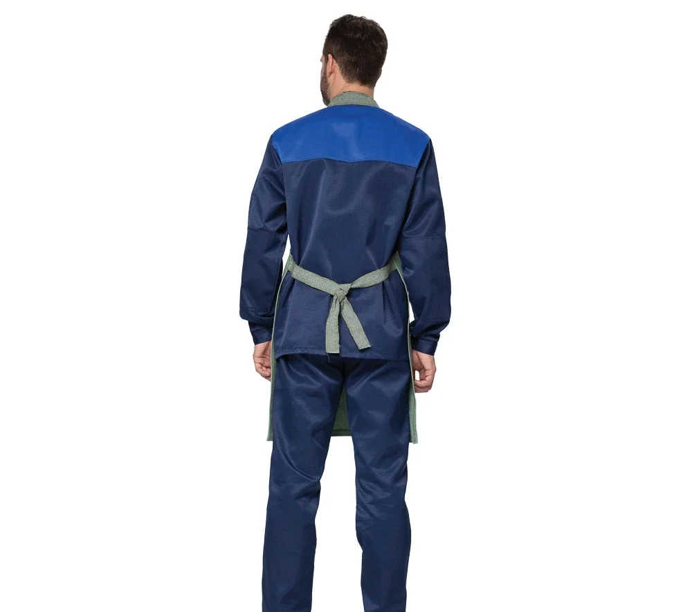 Фартук брезентовый хаки с огнестойкой пропиткой плотностью 460 г/м² - фото 3