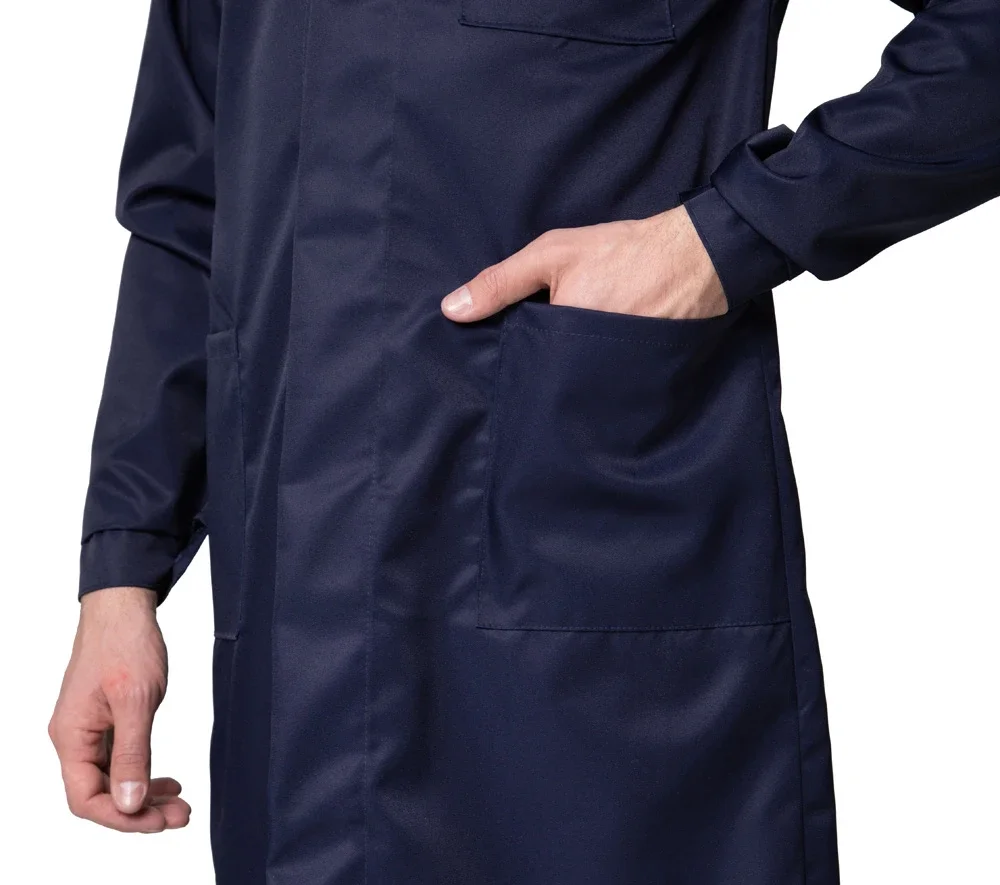 Халат кислотощелочестойкий (КЩС) мужской синий - фото 8