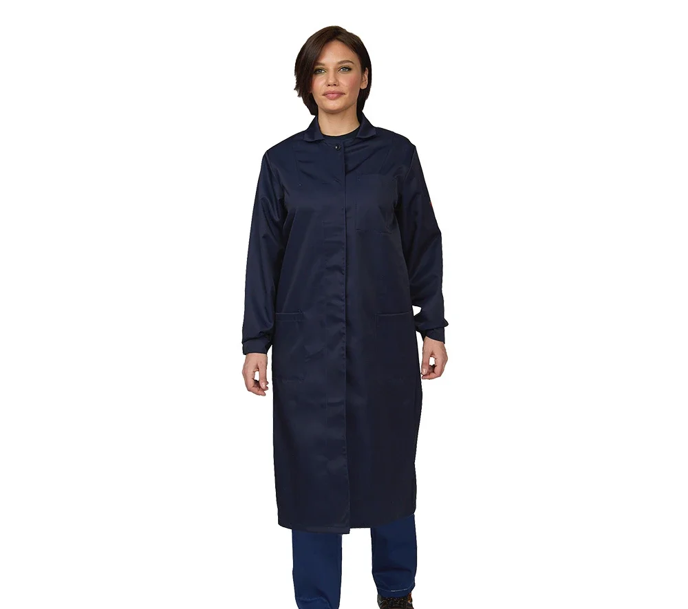 Халат кислотощелочестойкий (КЩС) женский синий - фото 2