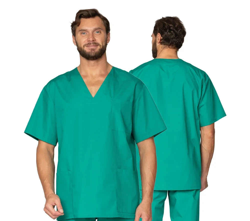 Костюм "Хирург" зелёный (блузон и брюки) - фото 1