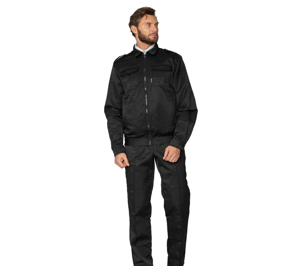 Костюм мужской "Альфа" чёрный (куртка и брюки) для охранников - фото 4